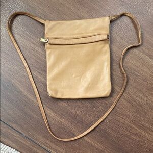 Unbranded small Tan Leather Crossbody Bag